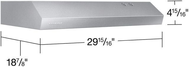 Samsung 30" Stainless Steel Under Cabinet Range Hood-3