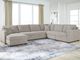 Benchcraft® ModMax Luxe 5-Piece Flint Left-Arm Facing Sectional with Storage Chaise and Pop Up Sleeper-0