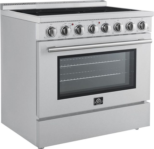 FORNO® Paolo Alta Qualita 36" Stainless Steel Pro Style Electric Range -1
