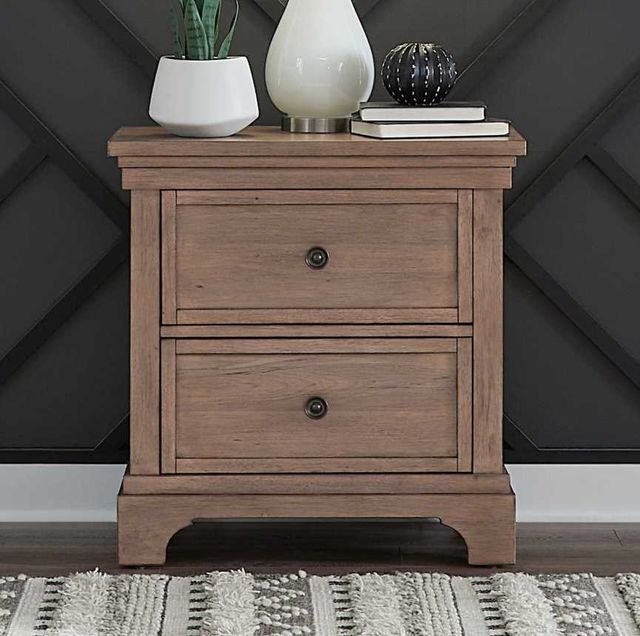 Liberty Furniture Haven Hills Camel Beige Nightstand-1