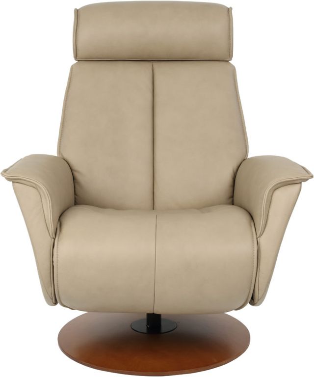Fjords® Modern Living Bo Tan Medium Dual Motion Swivel Recliner-1