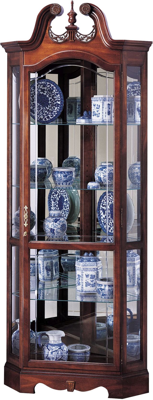 Howard Miller® Berkshire Windsor Cherry Curio Cabinet-0