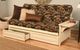 Kodiak Furniture Phoenix Peter's Cabin/Antique White Saddle Full Storage Futon with Mattress-4