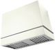 La Cornue Loge Series 44" Pure White Wall Mounted Range Hood with Polished Brass Trim-0