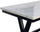 American Wholesale Furniture Shelly White Top Dining Table wityh Black Base-2