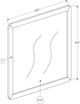Monarch Specialties Inc. Grey/Walnut Wall Mirror-1