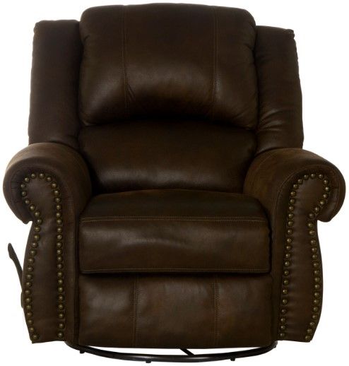 Catnapper® Pickett Walnut Swivel Glider Recliner-2