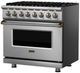 Viking® 5 Series 36'' Nantucket Pro Style Dual Fuel Range with Griddle-1