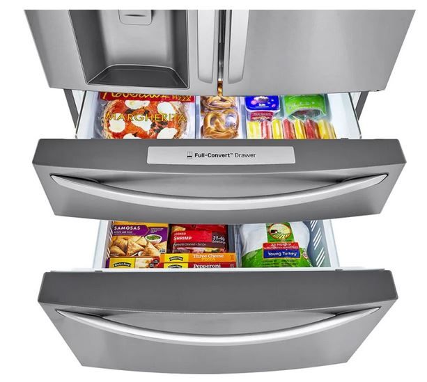 LG 36 in. 22.5 Cu. Ft. PrintProof™ Stainless Steel Counter Depth French Door Refrigerator with CraftIce™-7