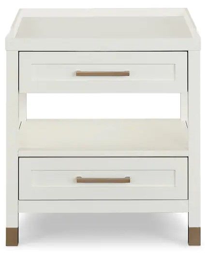 Bassett® Furniture Tidewater Hampton White Bedside Table-1