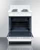 Summit® 24" White Freestanding Electric Range-1