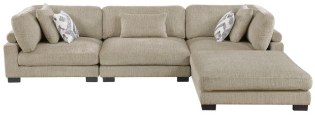 Homelegance® Tinley 4-Piece Brown 135" Modular Sectional with Ottoman-1