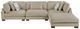 Homelegance® Tinley 4-Piece Brown 135" Modular Sectional with Ottoman-1