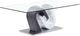 Global Furniture USA T4127 Glass Top Coffee Table with Gray/White Base-0