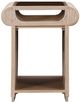 Michael Amini® West Kensington Sea Salt Caramel End Table-1