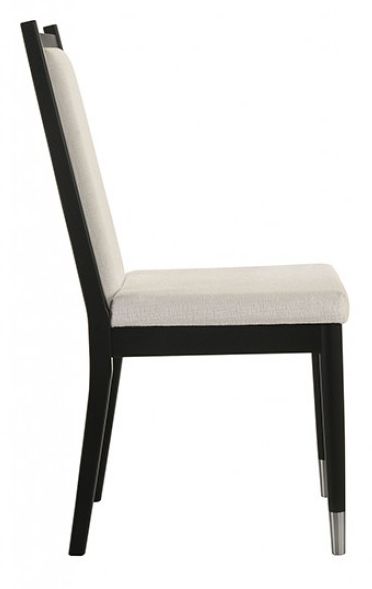 Furniture of America® Maidstone 2-Piece Black/White Side Chair-4