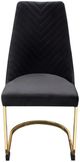 Diamond Sofa® Vogue 2-Piece Black/Polished Gold Dining Chair Set-1