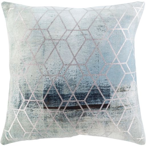 Surya Balliano Sea Foam 18"x18" Toss Pillow with Down Insert-0