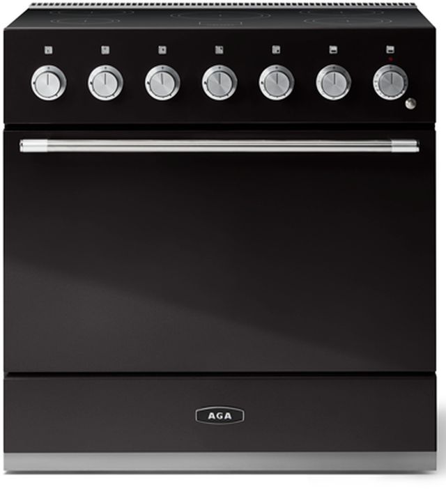 AGA™ Mercury 36" Gloss Black Pro Style Induction Range-0