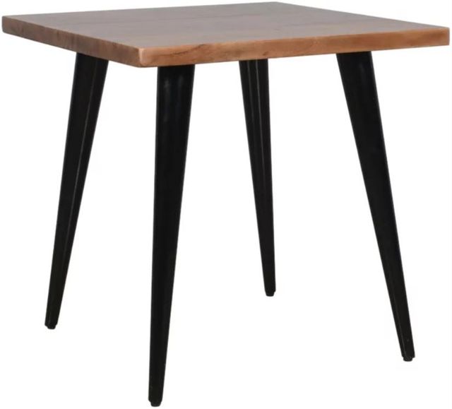 Jofran Inc. Prelude Suede End Table with Black Base-0