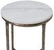 Renwil® Pearson Natural White Side Table with Brass Base-1