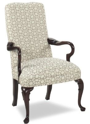 Parker Southern Kennedy Aster Silver/Mahogany Dining Arm Chair-0