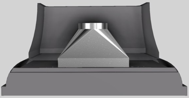 Vent-A-Hood® Designer Series 60" Gunsmoke Wall Mounted Range Hood-2