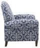 Olliix by Madison Park Kirby Navy Multi Push Back Recliner-4