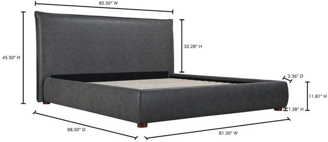 Moe's Home Collection Luzon Slate King Bed-2