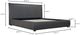 Moe's Home Collection Luzon Slate King Bed-2