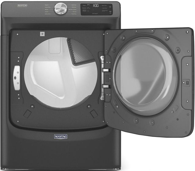 Maytag® 7.3 Cu. Ft. Volcano Black Front Load Electric Dryer-1
