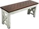 American Heartland Manufacturing Rustic Two Tone Crossboard Bench-0