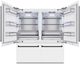 ZLINE Autograph Edition 72" 39.6 Cu. Ft. White Matte Built-In French Door Refrigerator with Water Dispensers, Ice Makers, and Matte Black Accents-2