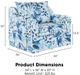 New Classic® Home Furnishings Sylvie Blue/White Swivel Chair-2