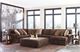 Jackson Furniture Mammoth 4-Piece Chocolate Right Side Facing U-Shape Chaise Sectional Set-1