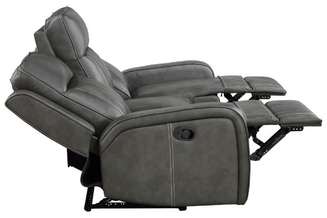 Coaster® Raelynn Gray Manual Reclining Sofa-3