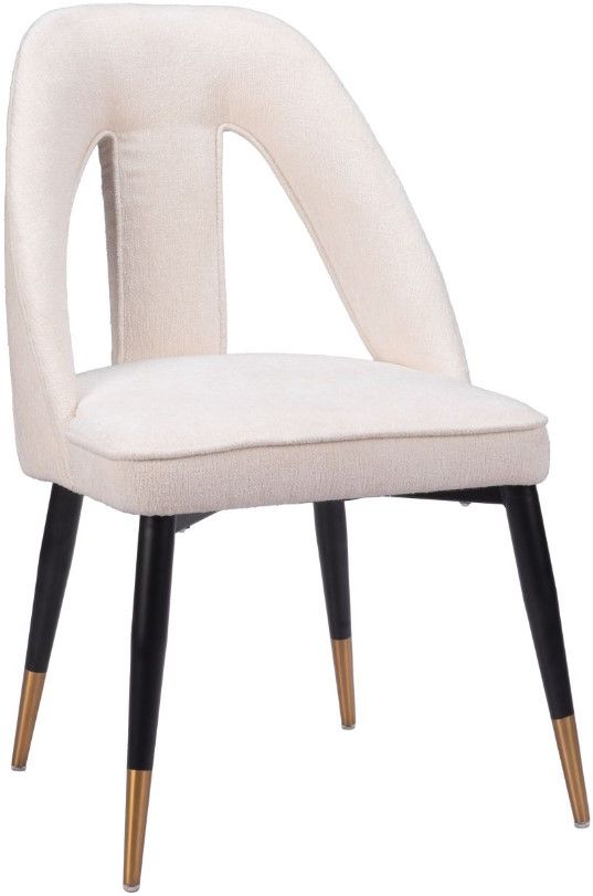 Zuo® Modern Artus Black/Gold/Ivory Dining Side Chair-0