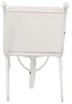 A & B Home White Decorative Wheelbarrow Planter-4