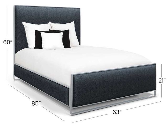 Wesley Allen Customizable Fenton Queen Upholstered Panel Bed-2