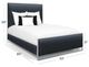 Wesley Allen Customizable Fenton Queen Upholstered Panel Bed-2
