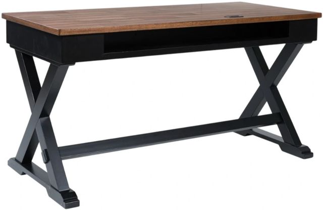 Signature Design by Ashley® Wildenauer Black/Brown Office Desk-2