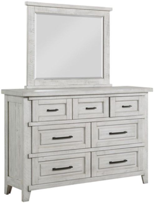 American Wholesale Furniture Hayfield 3-Piece White Queen Panel Bedroom Set-2