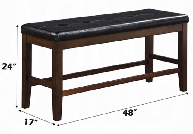 ACME Furniture Urbana Black/Expresso Counter Height Bench-2