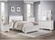 Mazin Furniture Lana White Queen Panel Bed with LED Lighting-2