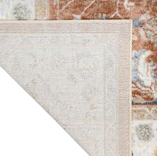 Nourison Home™ Astra Machine Washable Rust Ivory 5'x7' Area Rug-3