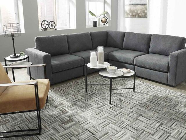 Signature Design by Ashley® Candela 5-Piece Charcoal Sectional-3