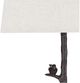 Surya Weber Bronze /Hand Finished Metallic Table Lamp-1