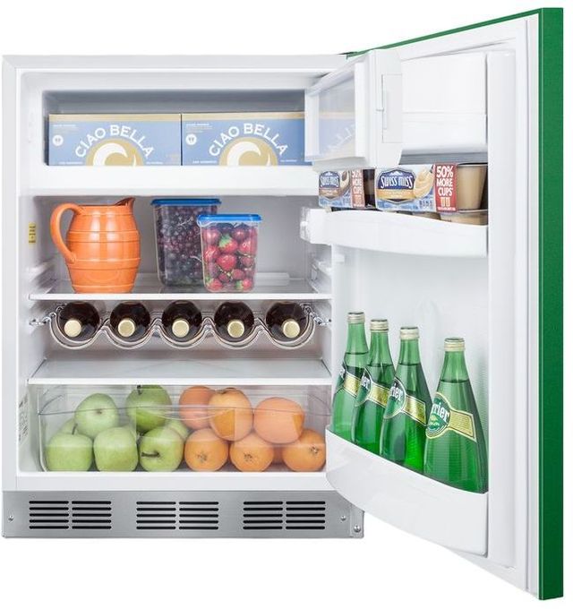 Summit® 5.1 Cu. Ft. Emerald Green Under The Counter Refrigerator -3