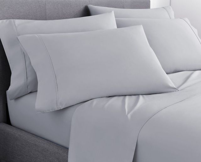 Sleeptone® Ultraweave® 6-Piece Silver Microfiber Split Head King Sheet Set-3