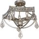 Uttermost Tamworth Modern Silver Semi Flush Mount Light-1